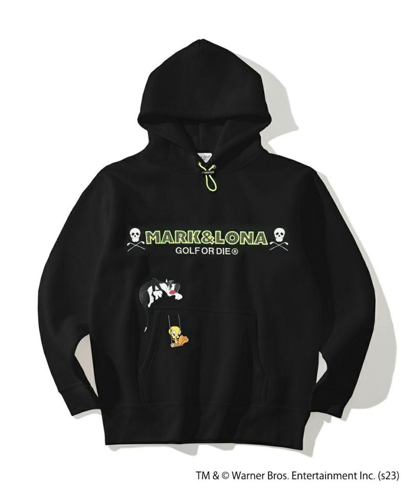 MARK&LONA - Tweety Applique Hoodie Sweat | プルオーバーパーカー