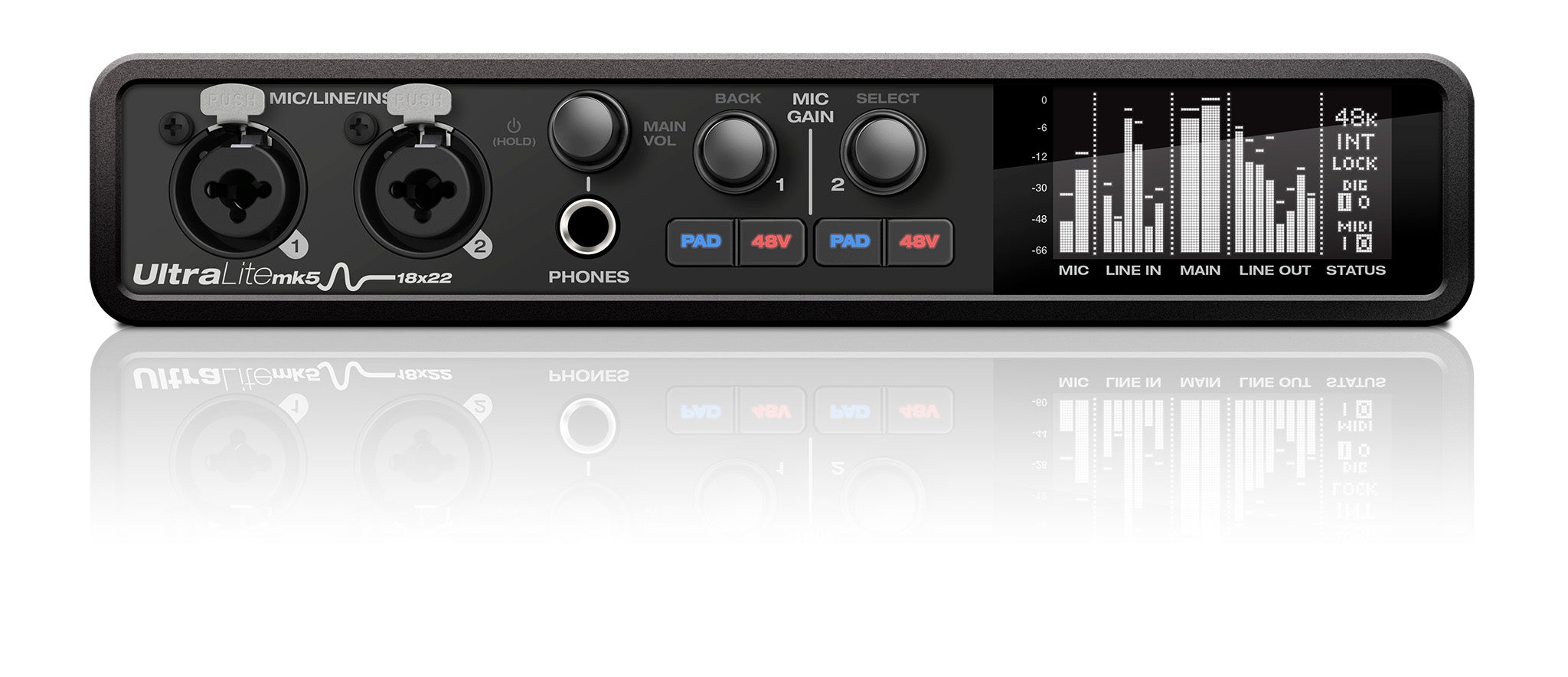 Motu | UltraLite-mk5 18x22 USB audio interface with DSP, mixing