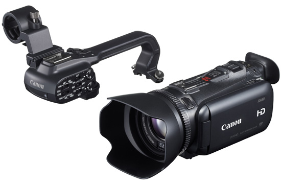 キヤノン、小型業務用カメラXA10と、プロスペック家庭用モデルiVIS HF