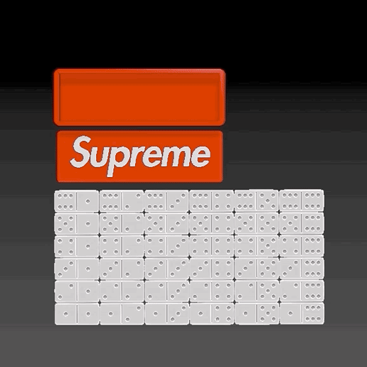 📦 Supreme Domino Set・ STL File for ・Cults
