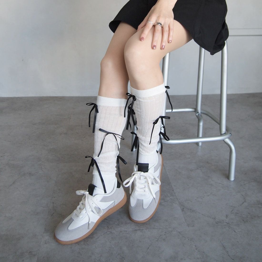 2026年春新色追加】【メンズレディース】ローテク異素材レースアップ