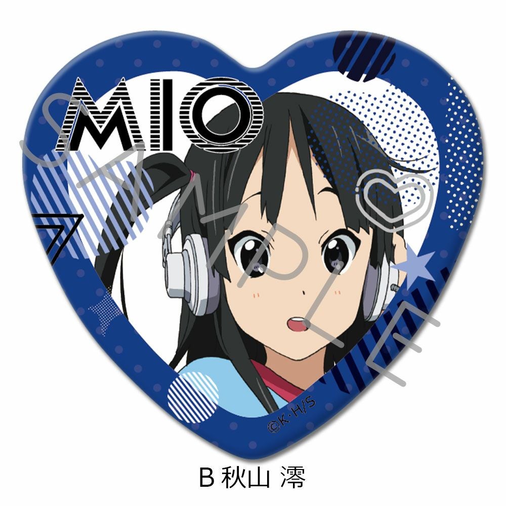 けいおん！』ハート型缶バッジ B（秋山 澪） | ビビット
