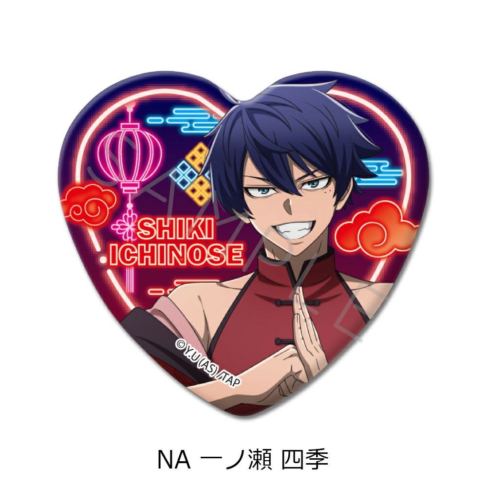 TVアニメ「桃源暗鬼」第2弾 ハート型缶バッジ （全8種トレーディング