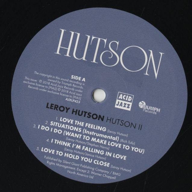 Leroy Hutson / リロイ・ハトソン / Hutson II (180g) (AJXLP423
