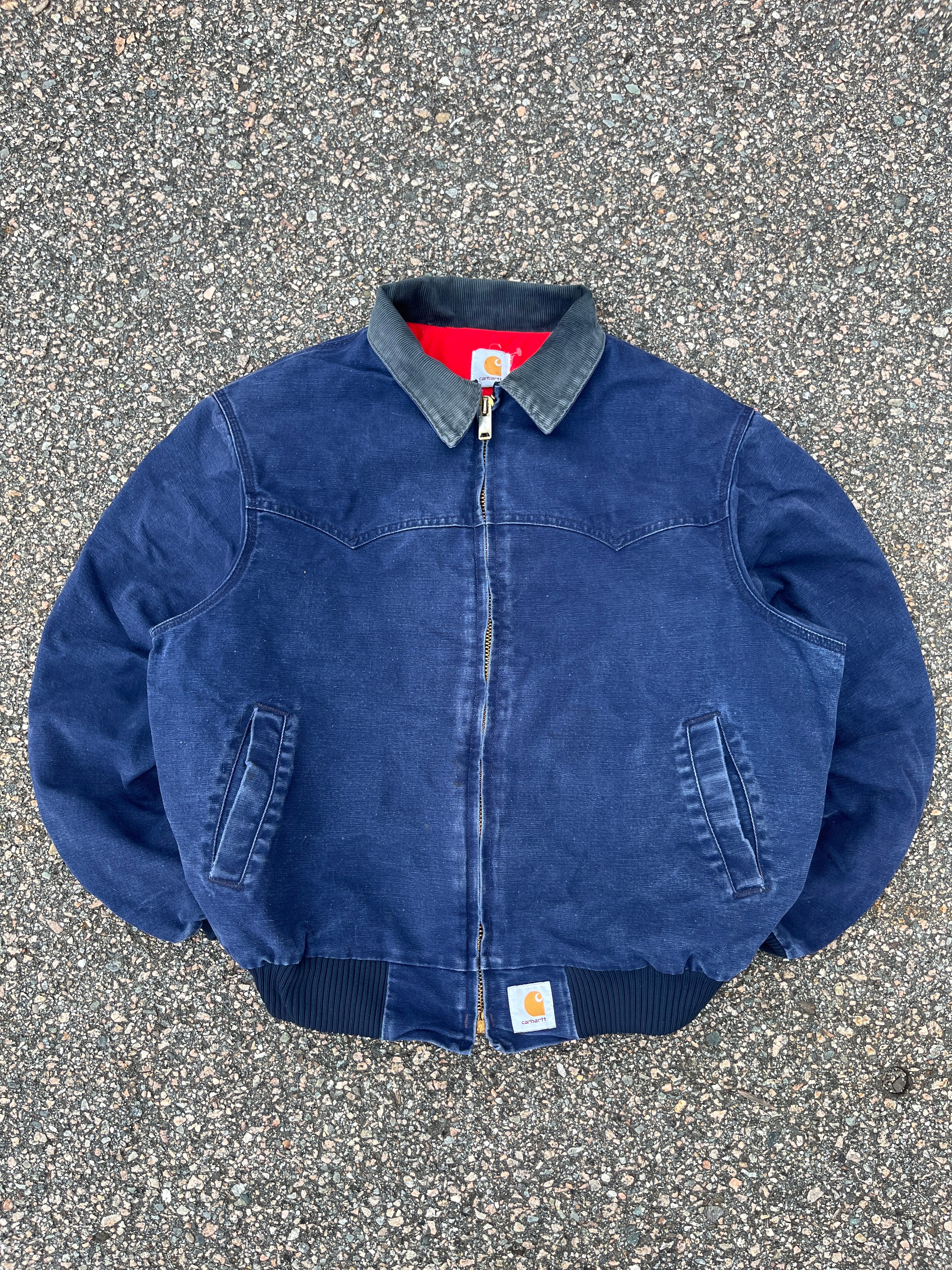 Faded Navy Blue Carhartt Santa Fe Jacket - Large – VTG By Mike