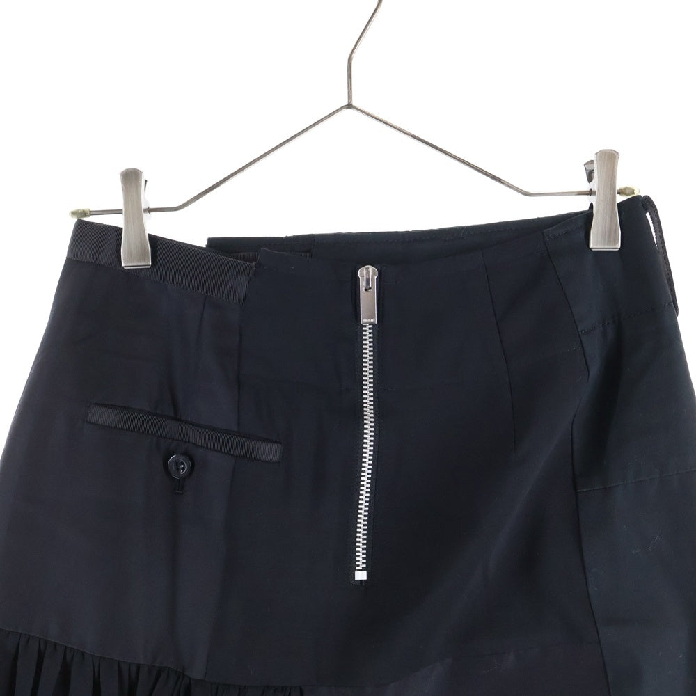 Sacai(サカイ) 21SS Suiting Skirt プリーツ加工 スーチング