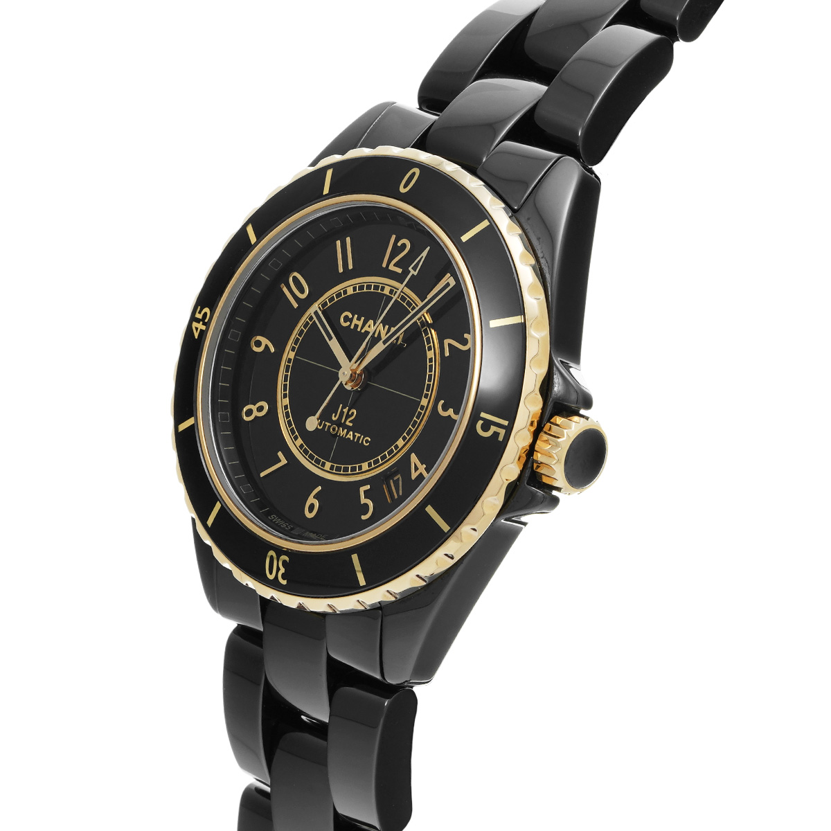 シャネル J12 キャリバー 12.1 38MM H9541 ブラックラッカー メンズ
