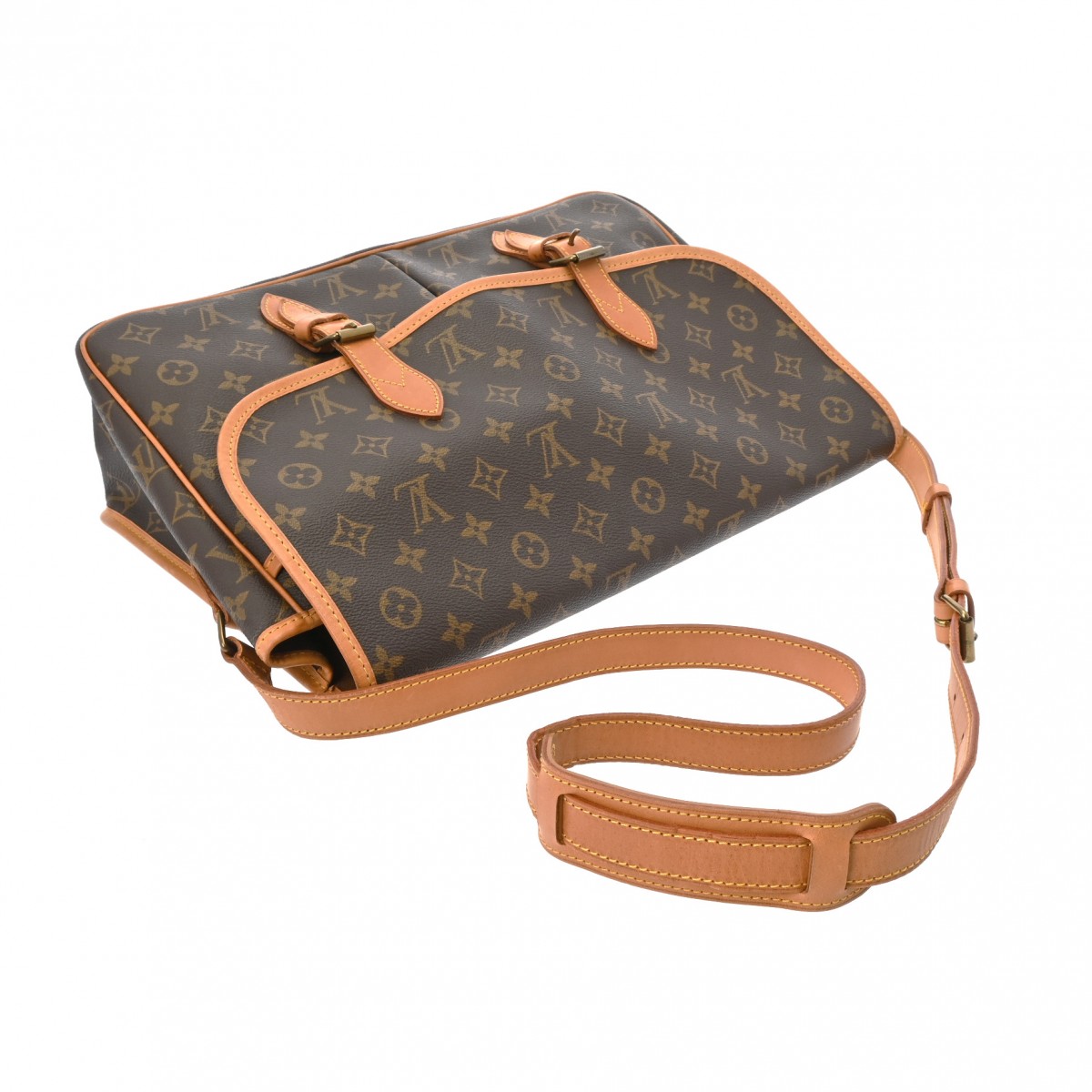 ルイ ヴィトン モノグラム ジベシエール GM ブラウン M42249