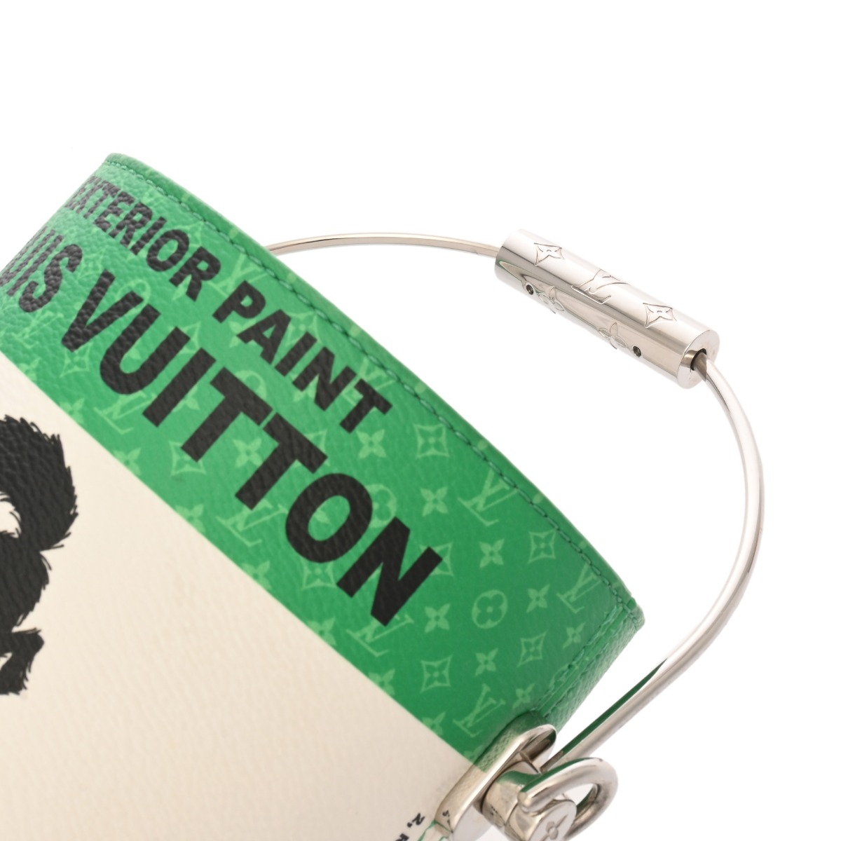 ルイ ヴィトン LV ペイント カン グリーン/ホワイト M81592 キャンバス