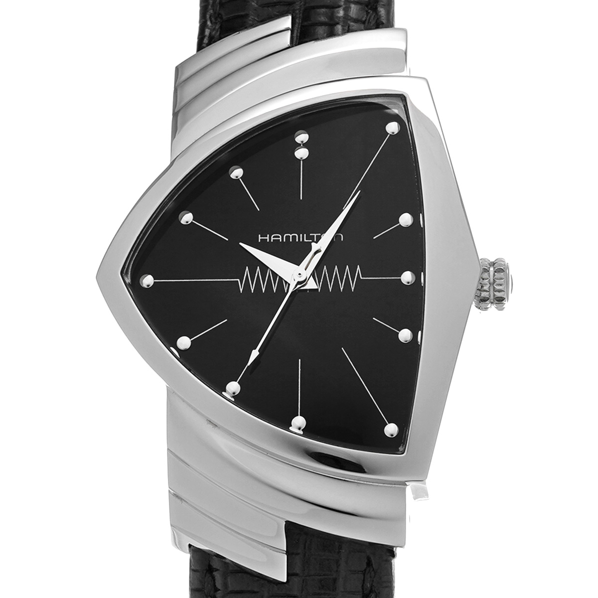 ハミルトン ベンチュラ H244110 ブラック メンズ 時計 【中古