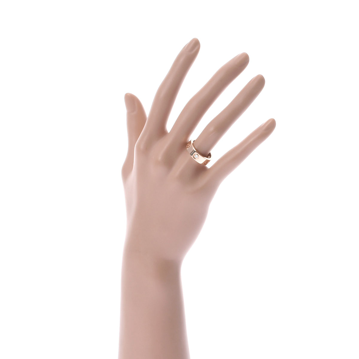 カルティエ ラブリング #52 3PD ゴールド CRB4087552 K18ピンク