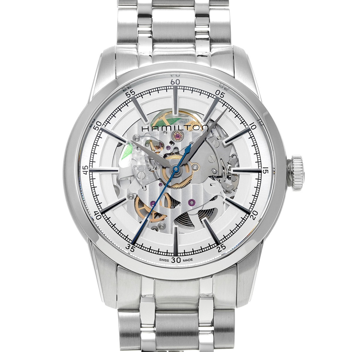 ハミルトン レイルロード スケルトン オート H40655151 スケルトン