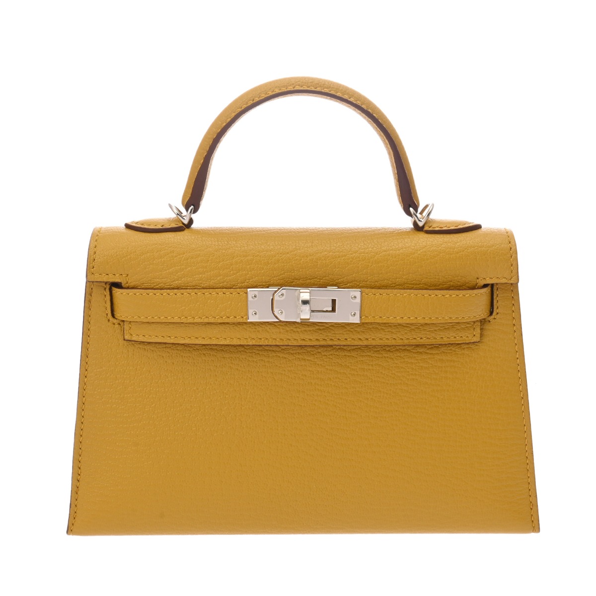 エルメス ミニケリー2 ヴェルソ ジョーヌアンブル/キャラメル