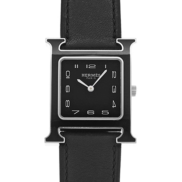 エルメス Hウォッチ HH1.521 ブラックラッカー ユニセックス 時計