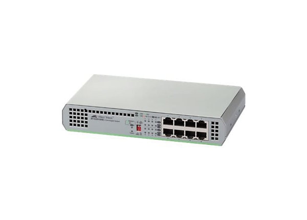 Allied Telesis CentreCOM AT-GS910/8 - switch - 8 ports - unmanaged