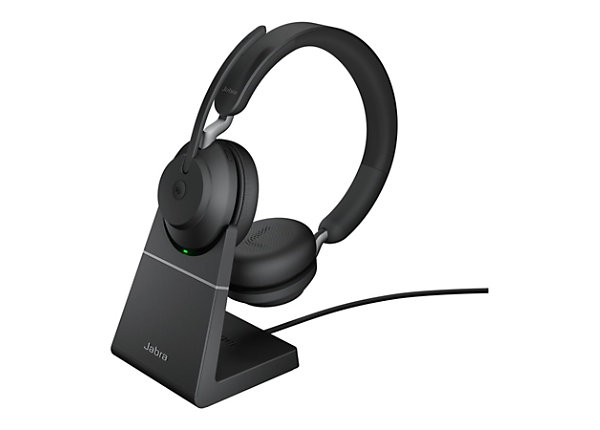 Jabra Evolve2 65 MS Stereo - headset - USB-A - with charging stand