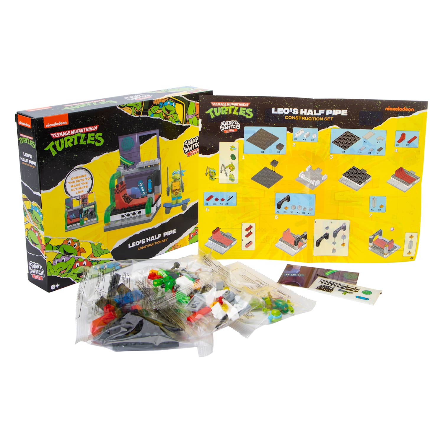 Teenage Mutant Ninja Turtles Leonardo's Halfpipe Snap & Switch Set