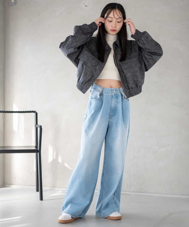 ウエストフックデニムワイドパンツ｜WEGO（ウィゴー） – WEGO ONLINE STORE