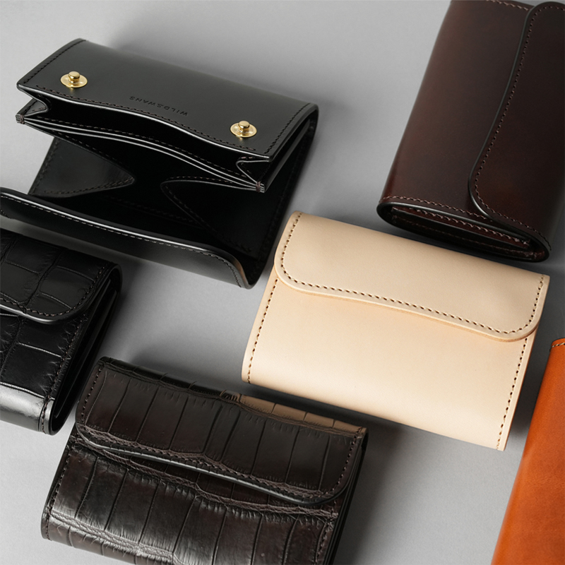 コンパクトウォレット《ポント》クロコ｜WILDSWANS(ワイルドスワンズ