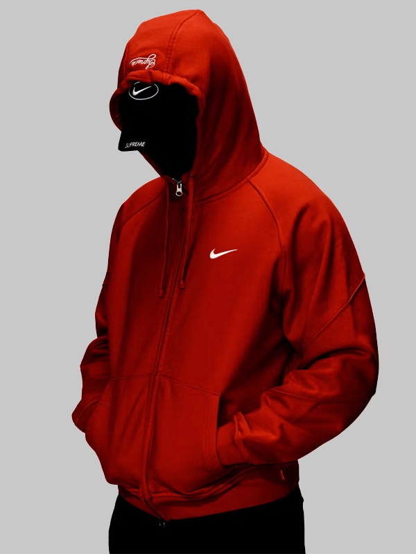 Supreme x Nike Zip-Up Hooded Sweatshirt - Wonder Jackets