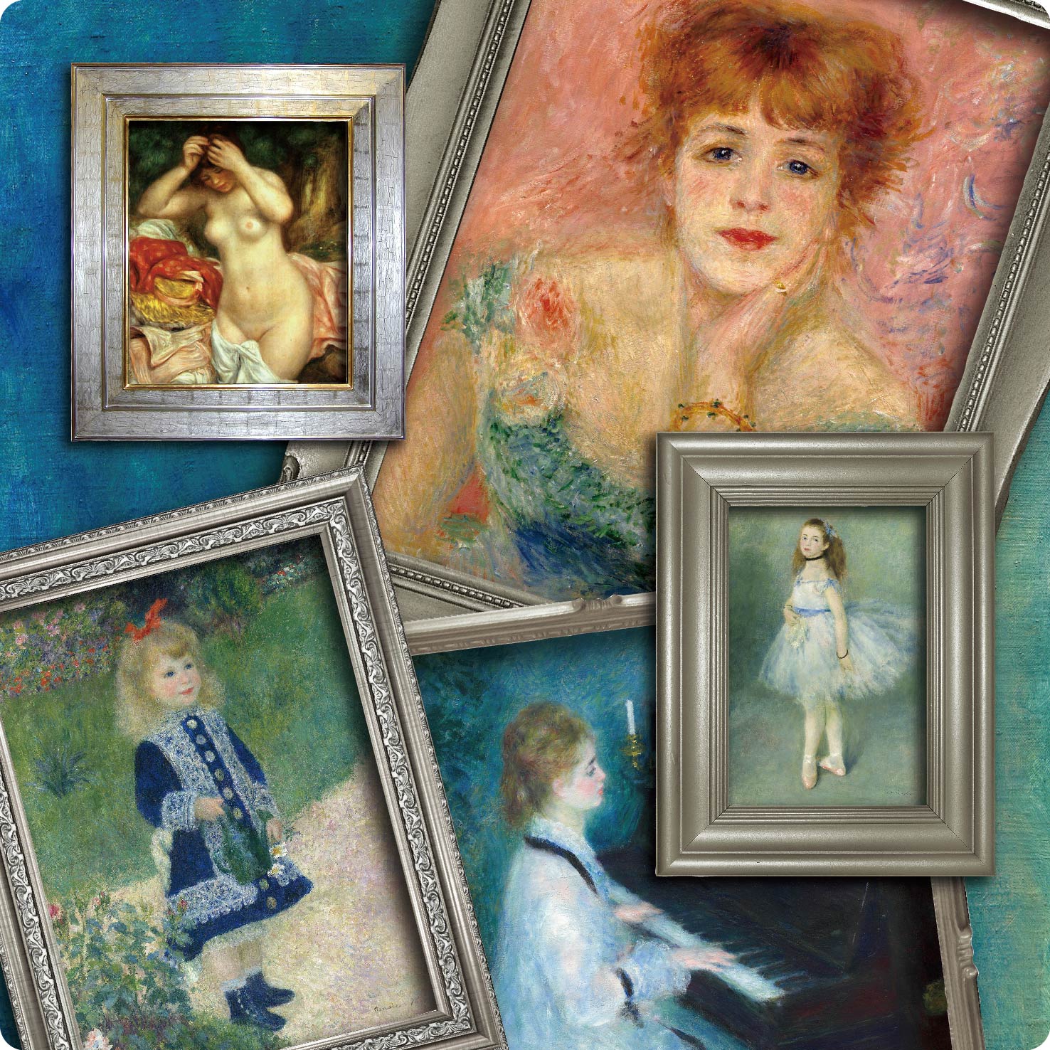 ルノワール作品 眠る水浴女 カラー銀貨 2012 年 ルノワール作品 眠る