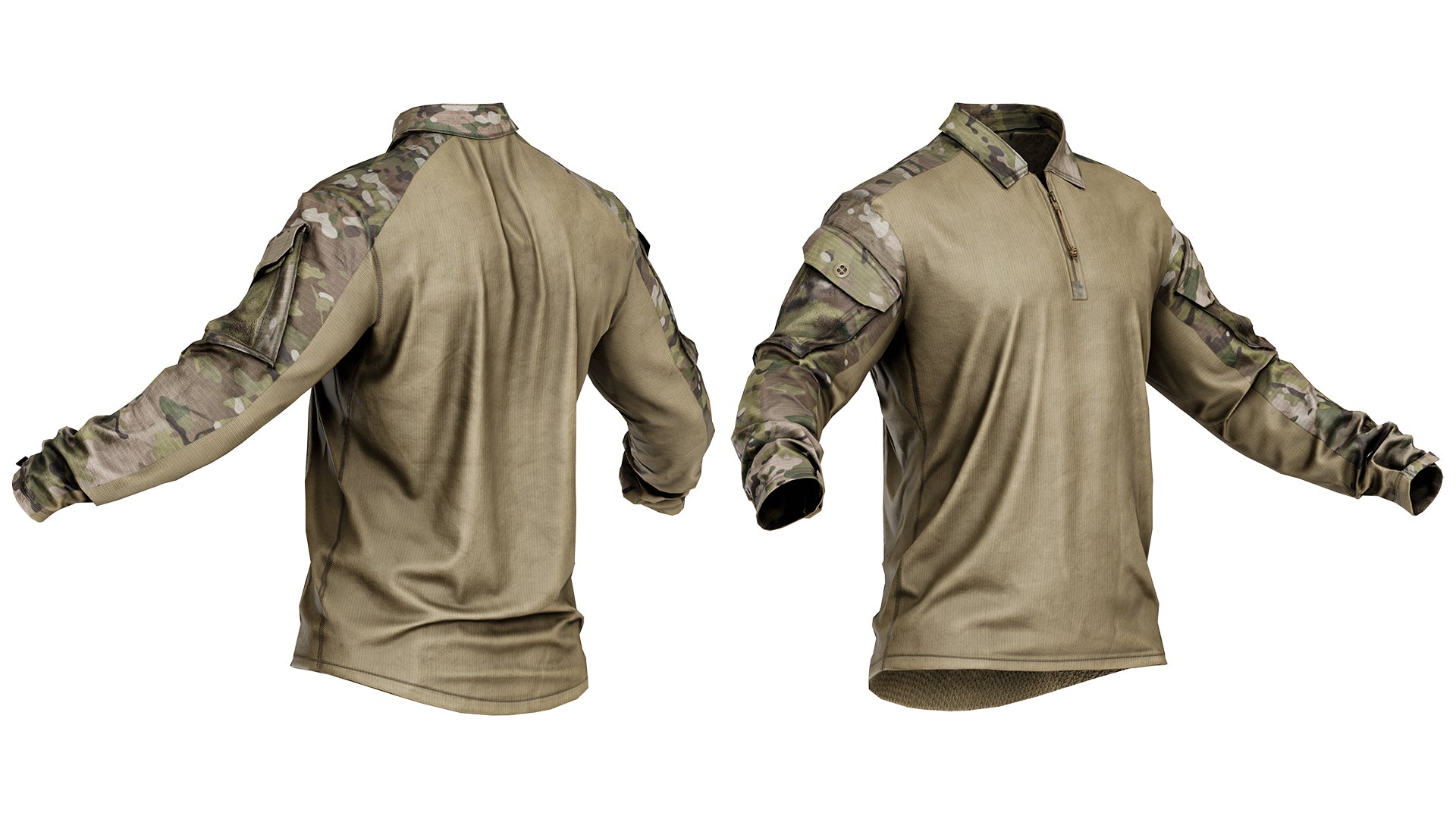 CRYE PRECISION G4 HOT WEATHER COMBAT SHIRT - Low Poly 3D Model