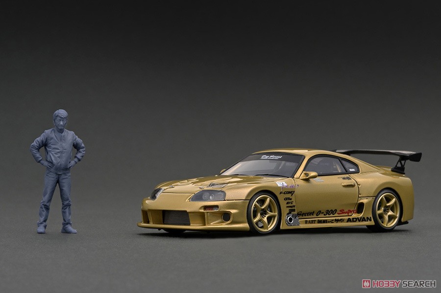Top Secret GT300 Supra (A80) Gold With Mr. Nagata (Diecast Car
