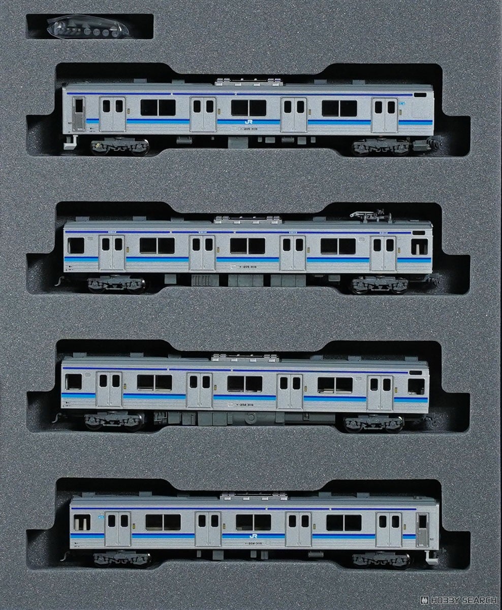 205系3100番台 仙石線色(1パンタ編成) 4両セット (4両セット) (鉄道