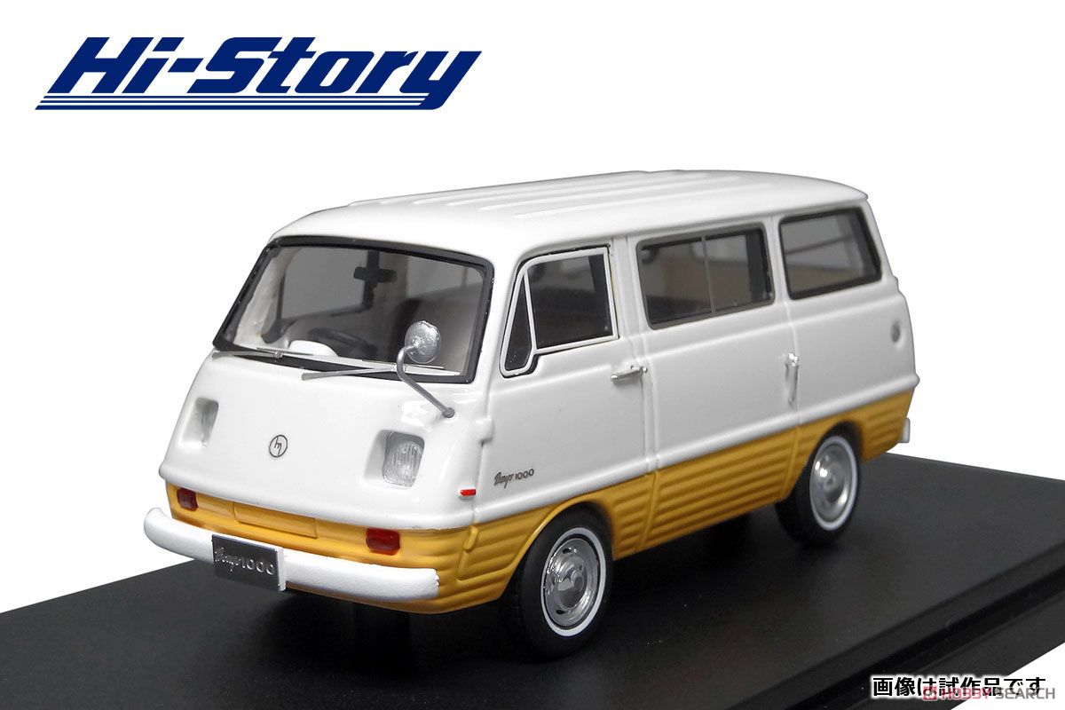 MAZDA BONGO 1000 (1968) ホワイト/イエロー (ミニカー) - ホビー