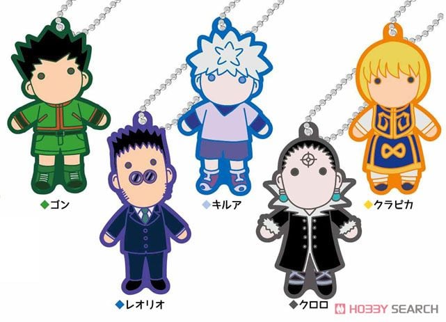 ラバーマスコット ハンター×ハンター ヒソカの玩具箱シリーズ 10個