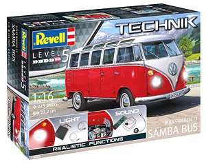 レベルテクニック」 フォルクスワーゲン T1 サンバ バス (プラモデル