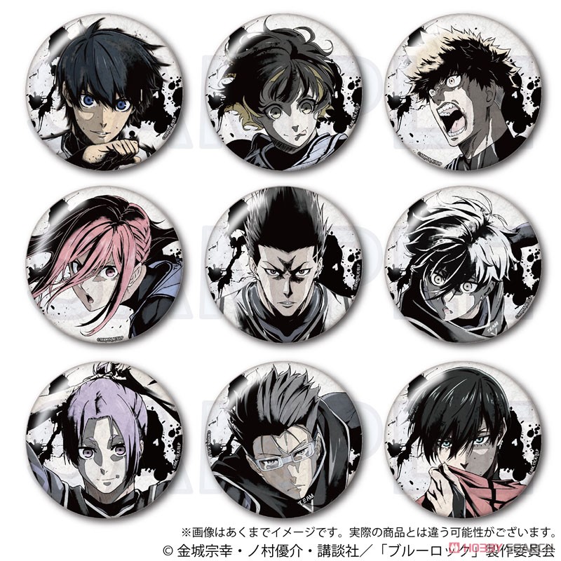 ブルーロック 墨絵風 ちょいデカ缶バッジ 潔世一 ブルーロック』ちょい