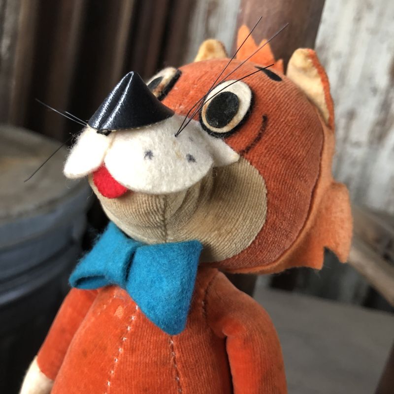 60s Vintage Hanna Barbara Mr.Jinks Velveteen Stuffed (M869