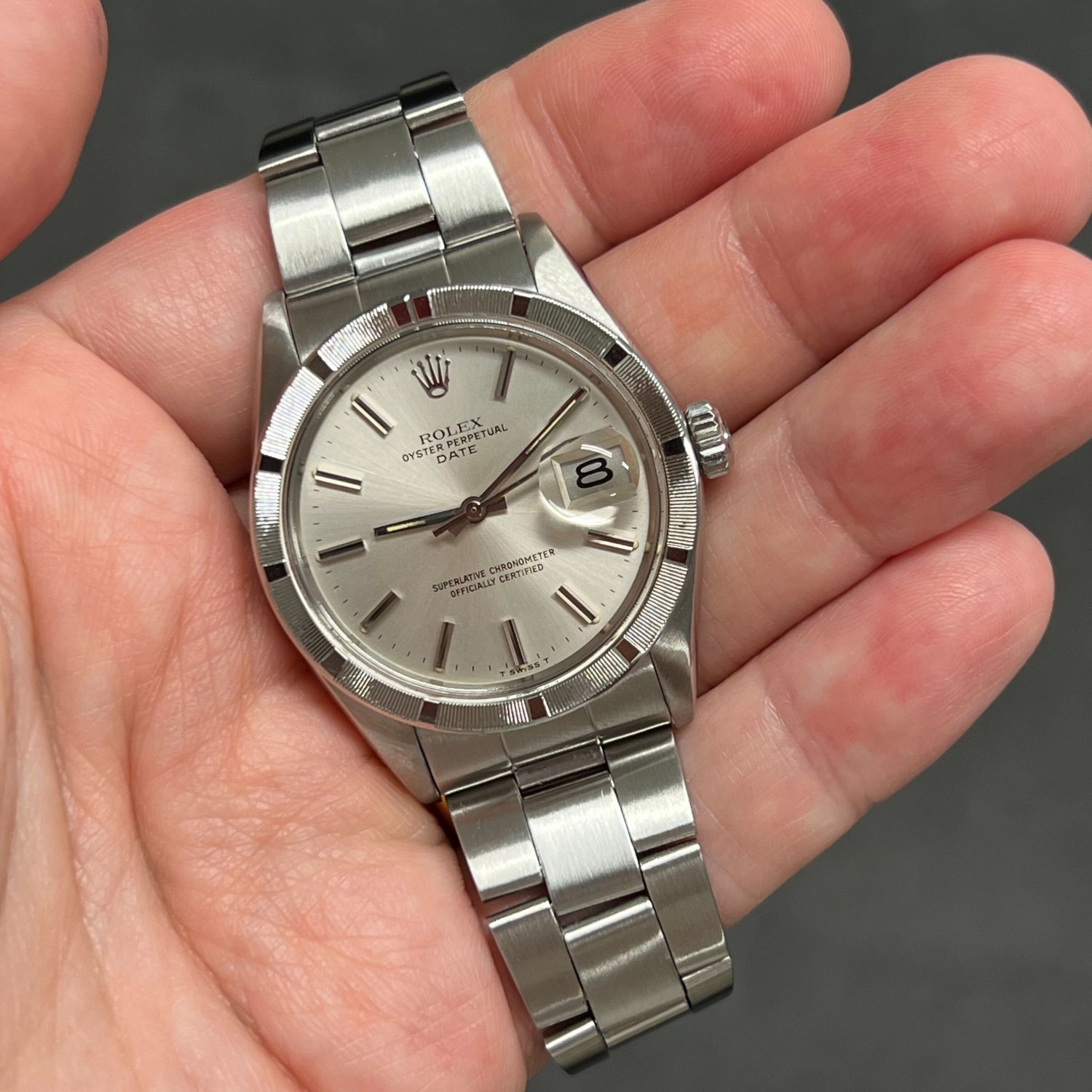 ロレックス オイスター・パーペチュアル・デイト Ref.1501 シルバー