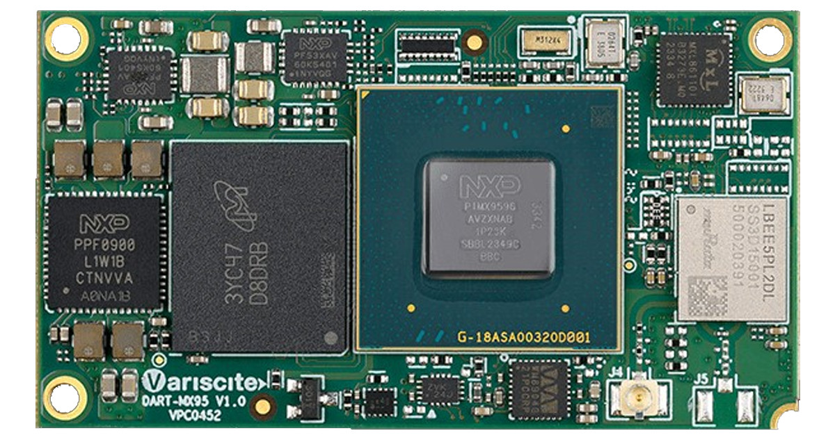 Variscite DART-MX95 SoM - Edge Computing with dual GbE, 10GbE, Wi