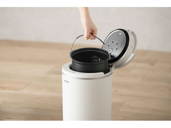 アイリスオーヤマ 丸洗いスチーム加湿器400mL ホワイト AHM-MHU40A-Wが