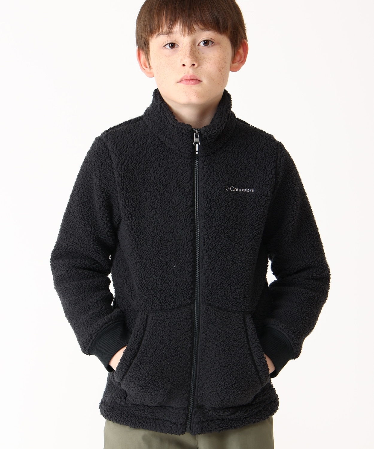 ラギットリッジIIシェルパフルジップ(XXS Black)│コロンビア(Columbia