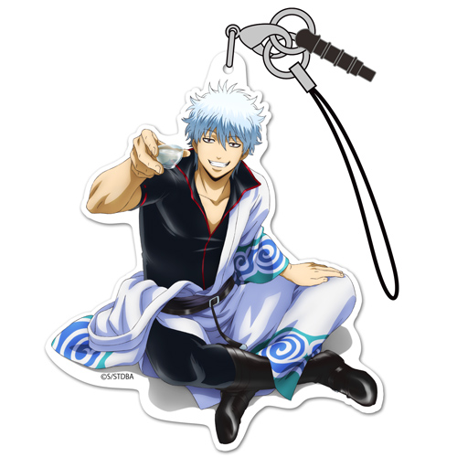 坂田銀時 アクリルストラップ 銀さんと一杯Ver. [銀魂] | キャラクター