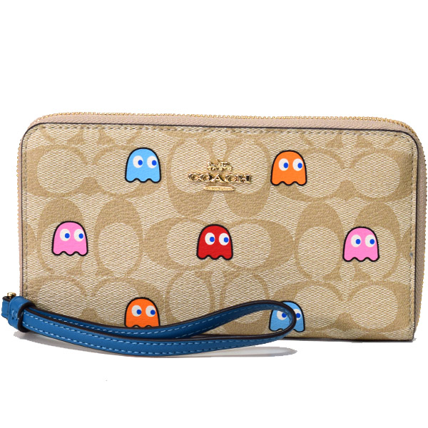 COACH】コーチ コーティングキャンバス スムースレザー シグネチャー