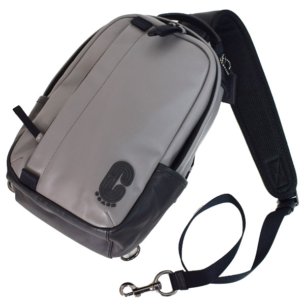 COACH】コーチ メンズ スムースカーフレザー エッジ パック ワン