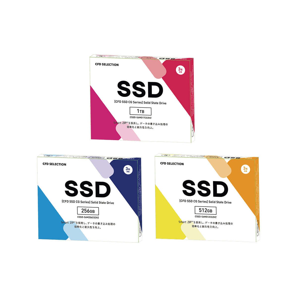 CSSD-S6B960CG3VX | CFD CG3VX SATA接続 2.5型SSD 960GB | CFD販売株式