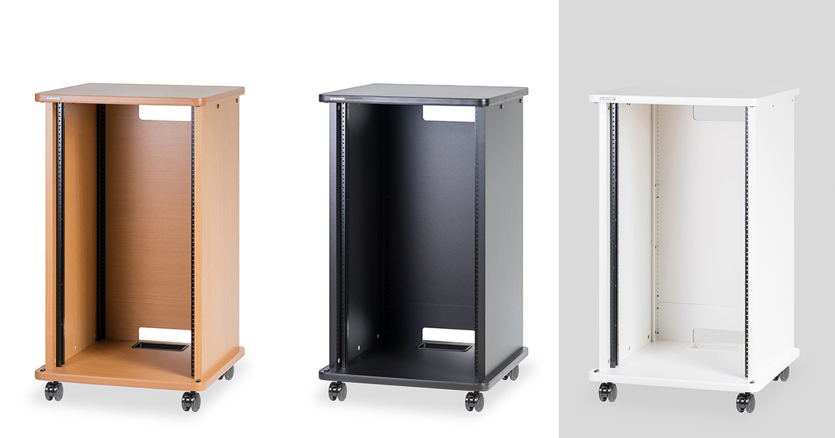 20U 木製AVワゴン（組立済・扉なし）｜CWX-20-DN｜カナレ電気