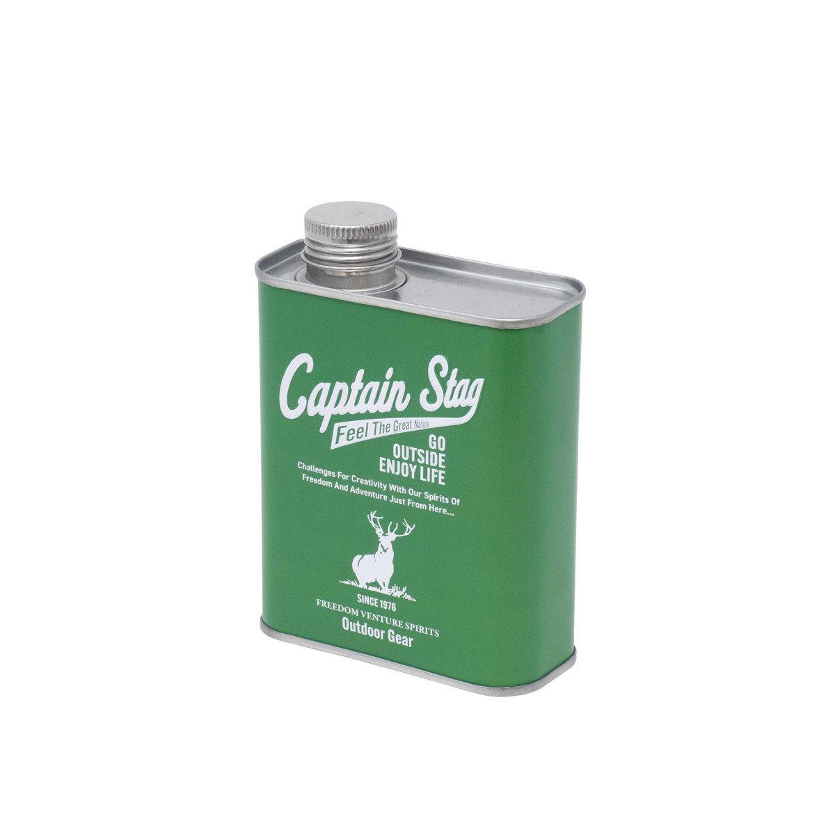 パラフィンオイル用ブリキ缶400（グリーン） - アウトドア・キャンプ