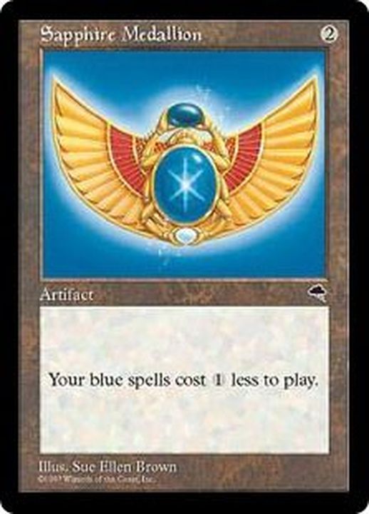 サファイアの大メダル/Sapphire Medallion《日本語》【TMP】