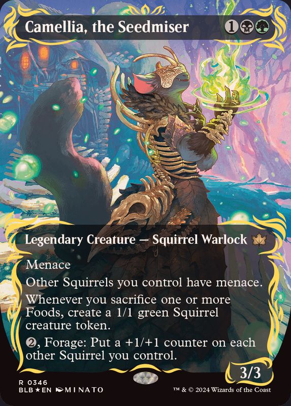 レイズドFOIL)種選奴、カメリア/Camellia, the Seedmiser《英語》【BLB】