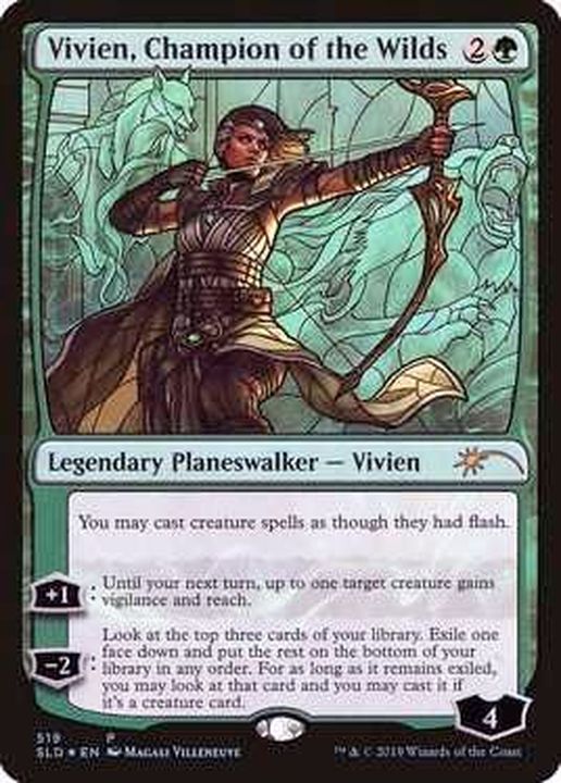 FOIL)(519)野獣の擁護者、ビビアン/Vivien, Champion of the Wilds