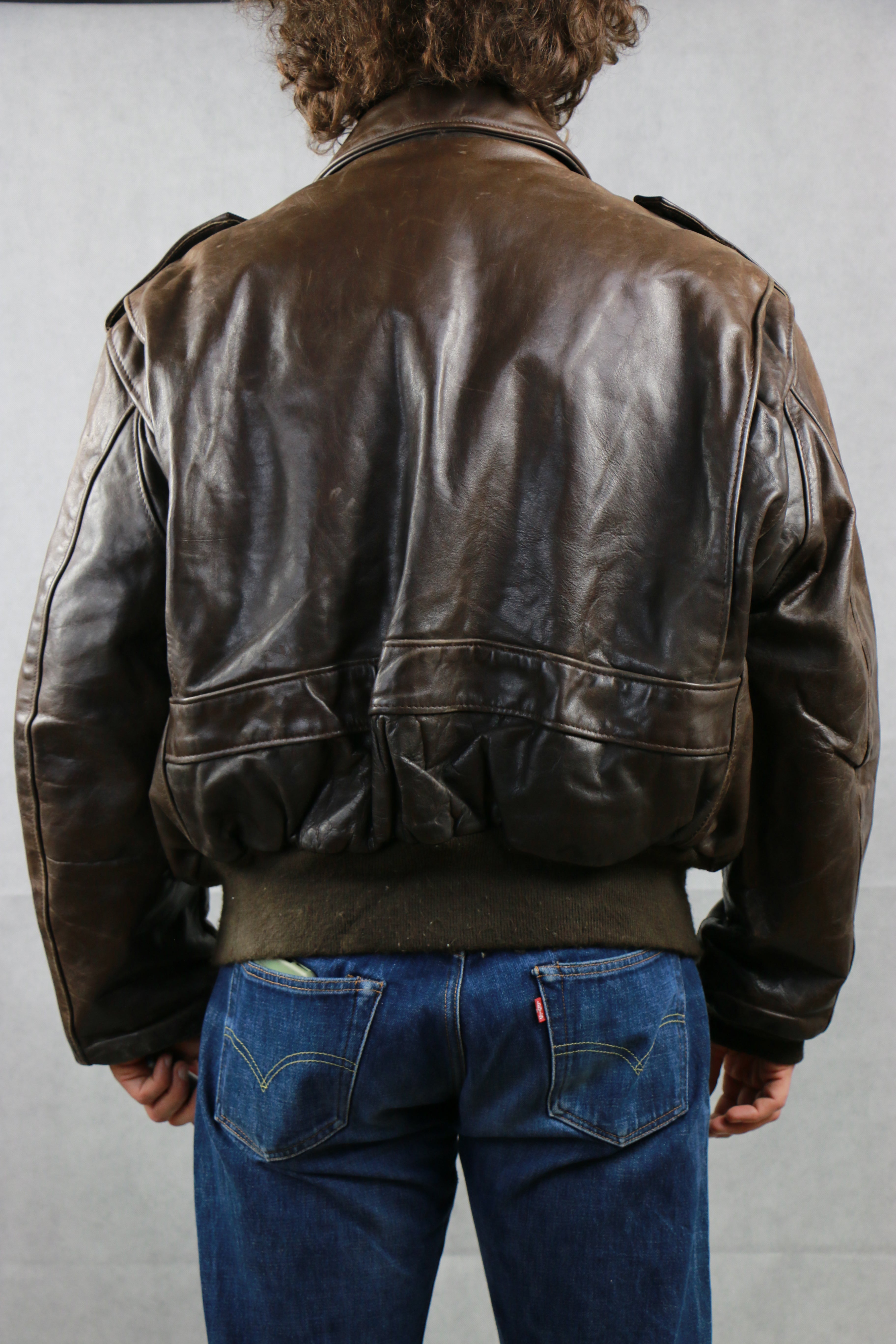 Schott 184 SM Leather Jacket Type A-2 ~ Vintage Store Clochard92.com