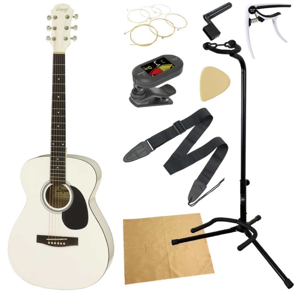 LEGEND FG-15 WH アコースティックギター 入門9点 初心者セット