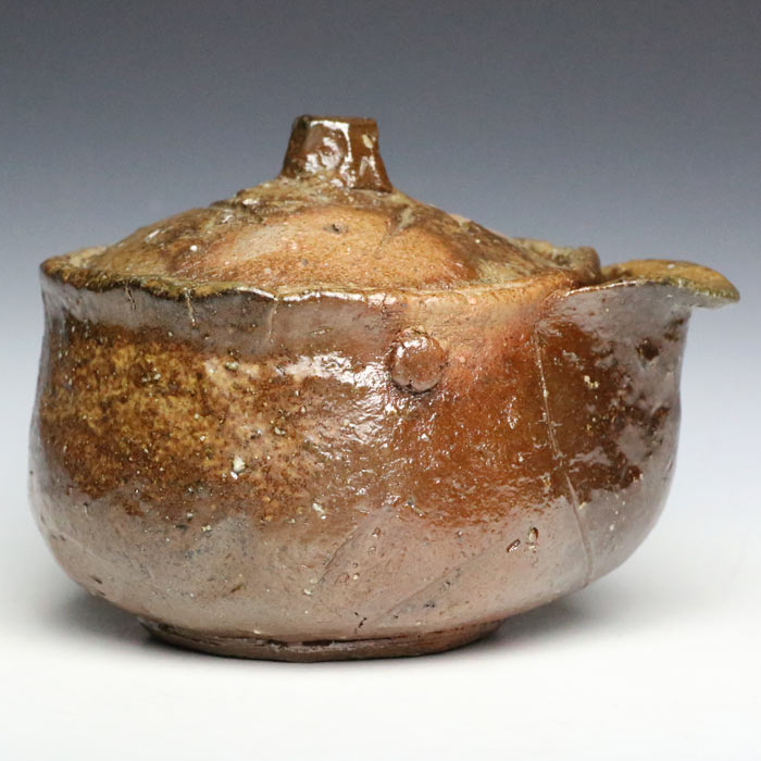 原田拾六 備前宝瓶 満容量160ml 作家もの焼〆急須 薪窯焼成 名匠の茶器