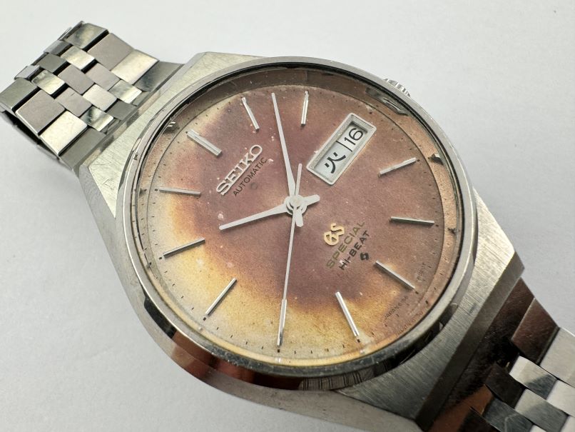 Vintage GRAND SEIKO 6156-8040 Special Hi-Beat Automatic Burned